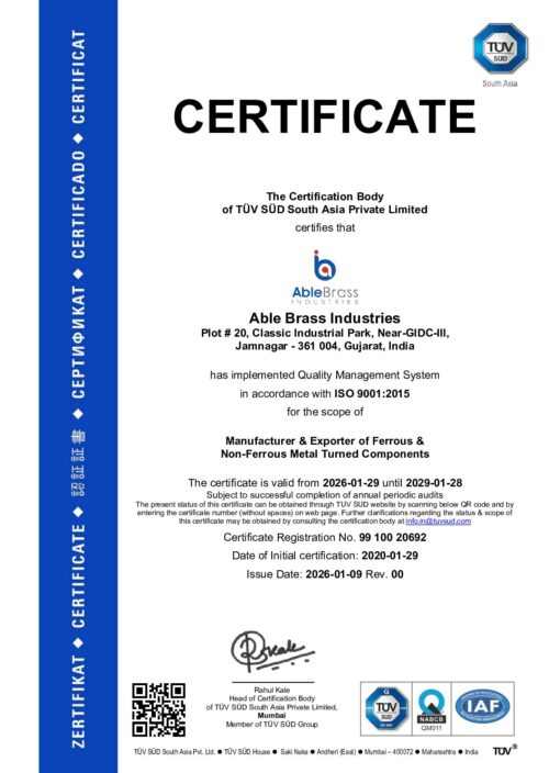 TUV-Able-Brass-Industries-pdf